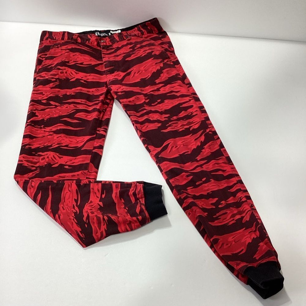 Kayden K Camo Jogger 34 Red Black Camo Joggers Cotton Kayden. K